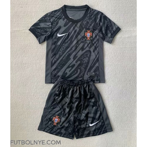 Camiseta Portugal Portero Visitante Equipación para niños Eurocopa 2024 manga corta (+ pantalones cortos)
